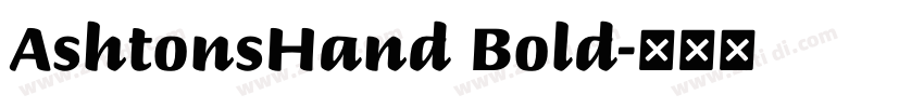 AshtonsHand Bold字体转换